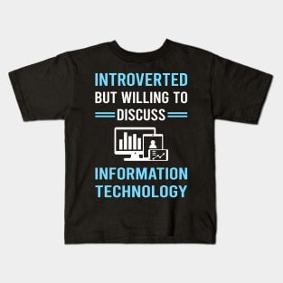 Introverted Information Technology Kids T-Shirt